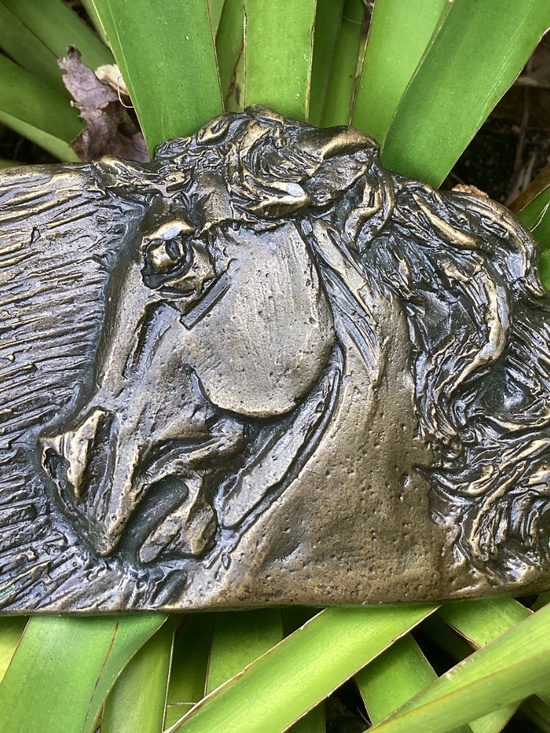 Vintage Oden 1977 Large Brass Metal Exquisite Horse Head Belt Buckle?